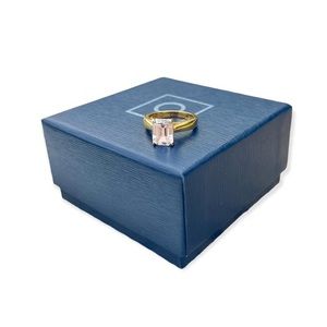 Diamonique simulated diamond cubic zirconia 925 sterling silver ring size 5